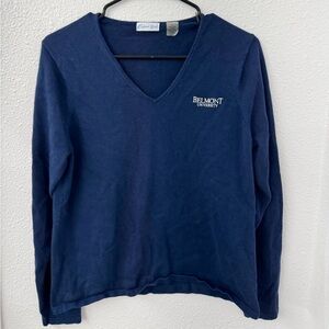 Belmont University Navy Blue Women's Sweater